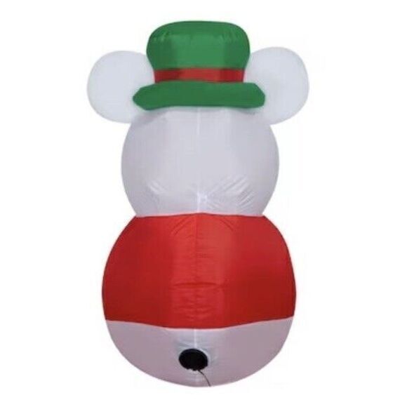 NEW Disney‎ 3.5 ft LED Mickey Mouse Snowman Holiday Suit Airblown Inflatable - Picture 5 of 6
